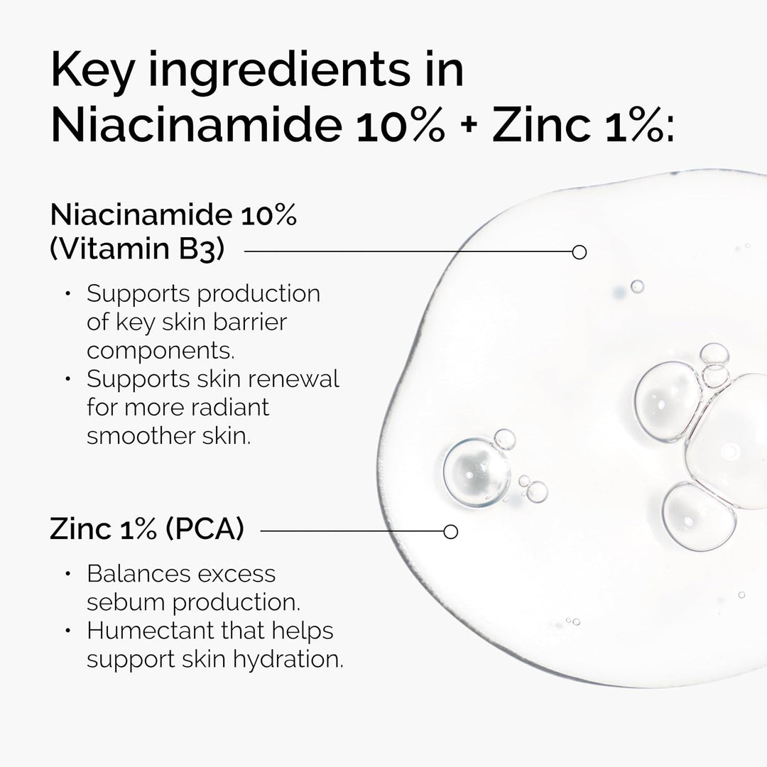 The Ordinary Niacinamide serum + Hyaluronic Acid