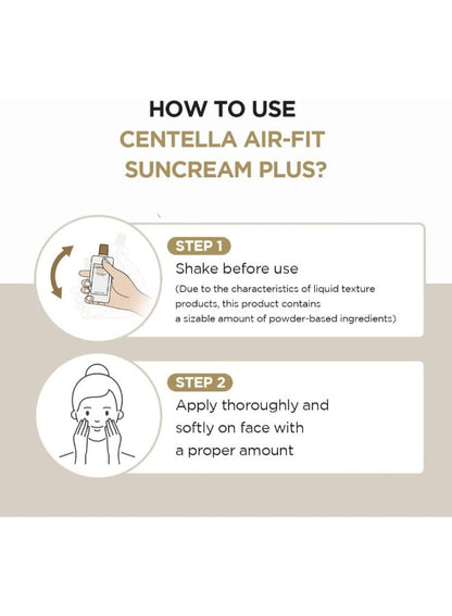 Centella Air-Fit Suncream Plus SPF50+