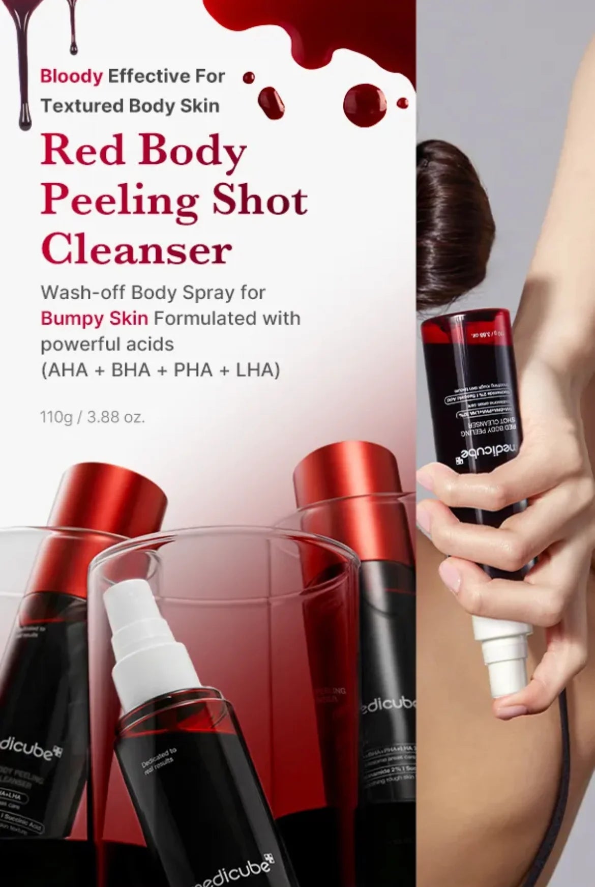 Medicube RED ACNE BODY PEELING SHOT