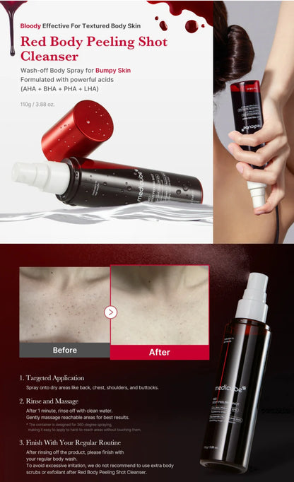 Medicube RED ACNE BODY PEELING SHOT