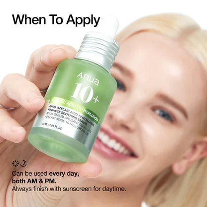 Anua Azelaic Acid 10 Hyaluron Redness Soothing Serum